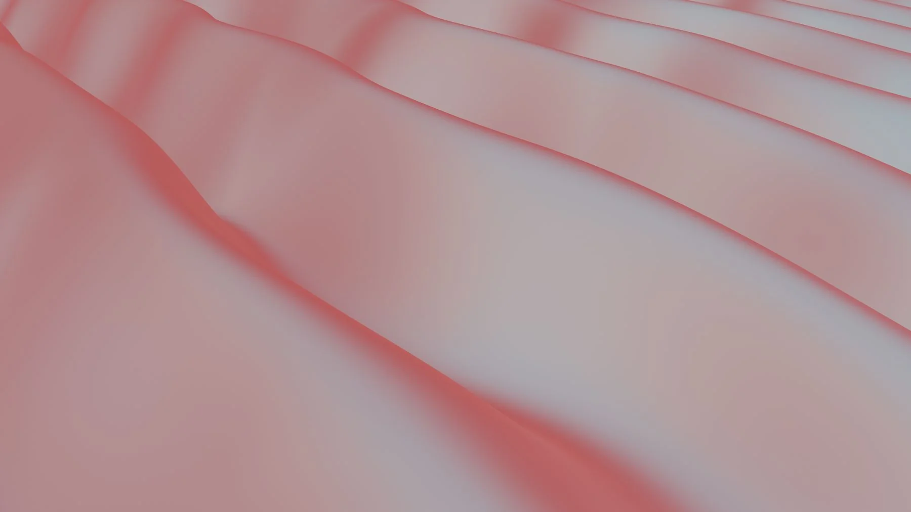 Soft pink fabric with gentle folds and flowing waves creating a delicate, textured surface